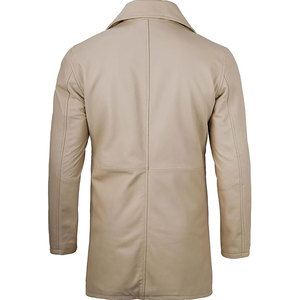 เสื้อโค้ทหนังสำหรับผู้ชายเสื้อโค้ทหนังสำหรับฤดูหนาวดีไซน์ใหม่ - Product Image 6