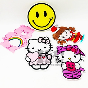 Nouveautés Carreaux d'extension de cils Hello Kitty rose pour bébé Tuiles d'extension de cils personnalisées Coeur de poupée sourire Tuile de vison Magnétique Durable - Product Image 6