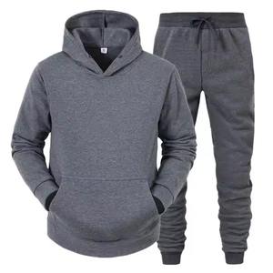 Custom Sweat Jogger Stacked Pants <b>Set</b> Tracksuits 2 <b>Pc</b> Sweatsuit Distressed Embroidery Hoodie and Flared Sweatpants <b>Sets</b> for Men - Product Image 3