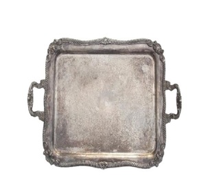 Modern Design Gold Brass Serving Tray Square Tray High Quality <b>Matte</b> <b>Table</b> Top New Design Serving Tray Direct Selling Low Price - Product Image 2