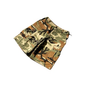 2026 New Custom Solid Elastic Waist Casual Cargo Shorts Men Oversized Baggy Knee Length Multi Pocket Canvas Quick Dry 100% Nylon - Product Image 4