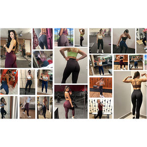 Ladies Split Yoga <b>Trousers</b> High Waist Stretch Fitness Pants <b>Womens</b> Flared Activewear Leggings Comfortable Workout & <b>Lounge</b> Pants - Product Image 4