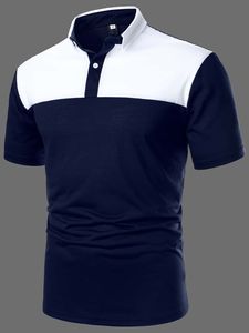 T-shirt polo de haute qualité logo personnalisé respirant grande taille hommes pour polos prix premium avec coupe confortable - Product Image 2