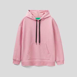 Sudaderas con capucha de gran tamaño para mujer Sudadera con capucha con estampado Rosa Sudaderas con capucha de gran tamaño unisex Jersey de bolsillo de manga larga Personalización OEM 2025 - Product Image 4