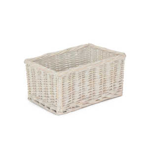 White Wash Willow Storage Trays - Product Image 1