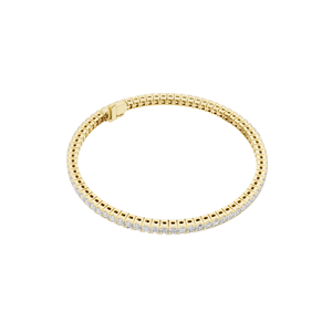 Bracelet tennis en diamant de laboratoire 4,56 CT, taille princesse et moissanite, or 10KT, 14KT, 18KT et argent 925, or rose, jaune, blanc - Product Image 6