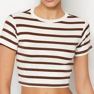 Daily Wear Women <b>Crop</b> Top <b>T</b> <b>Shirt</b> Minimal Look Lightweight Cotton Blend Comfortable <b>Fit</b> 2026 - Product Image 5