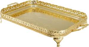 Bandeja de servicio de hierro grande con asas de hierro, vajilla de cocina hecha a mano personalizada, bandeja superior, fabricante y exportador al por mayor - Product Image 2