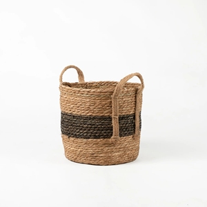 Water Hyacinth Basket Handmade Natural Material Durable Decorative Storage Perfect for <b>Laundry</b> <b>Hamper</b> Wholesale - Product Image 6