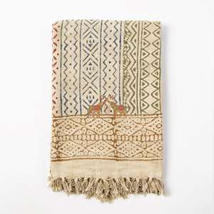 Cotton Other Blanket High Quality Customized Cotton Woven <b>Throw</b> Blankets Printed <b>Throw</b> for Home Decorative Light Cotton <b>Throw</b> - Product Image 4