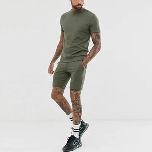 Ensemble de shorts d'été pour hommes, tenue deux pièces, vêtements de sport décontractés - Product Image 1