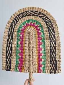 Durable Natural Seagrass Hand <b>Fan</b> Handmade Woven <b>Fan</b> for Daily Use and <b>Travel</b> - Product Image 6