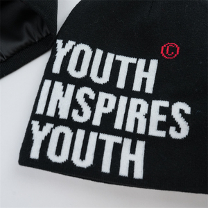 Gorro de punto juvenil, cálido, suave y acogedor, forrado de lana, ajustable, elegante, para exteriores, para clima frío - Product Image 5