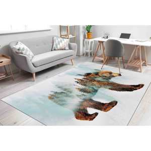 Tapis imprimé ours - Salle à manger, Chambre à coucher, Décoratif, Tapis en velours - Product Image 4