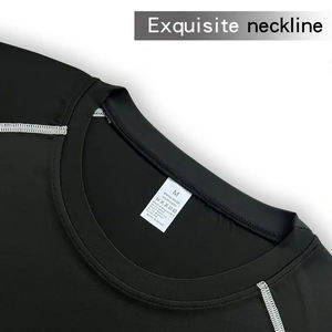 ชุดเสื้อผ้ากีฬารัดกล้ามเนื้อระบายอากาศ3ชิ้นเลกกิ้งยืดแขนยาวกางเกงออกกำลังกายกางเกงฟิตเนสวิ่งออกกำลังกายในยิม - Product Image 5