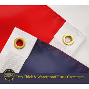 ธงสาธารณรัฐโดมินิกัน ขนาด 3x5 ฟุต ปักลายอย่างดี ทนทาน สำหรับตกแต่งผนังภายนอก ทำจากผ้าไหม พร้อมเสาธงไฟเบอร์กลาส - Product Image 4