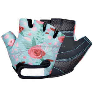 Guantes de Ciclismo de medio dedo para niños de neopreno de alta calidad al por mayor de fábrica, equipo deportivo antideslizante transpirable personalizado para exteriores - Product Image 4