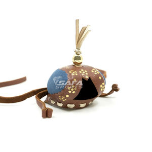 Venta caliente cetrería Hawking árabe capucha estilo Qatar capucha cuero genuino Qatri capucha con tirantes de cuero - Product Image 3