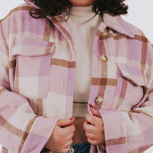 Lana personalizada transpirable mujeres Shackets calidad superior estilo decente OEM/ODM venta al por mayor pedido a granel disponible todos los tamaños y colores - Product Image 4