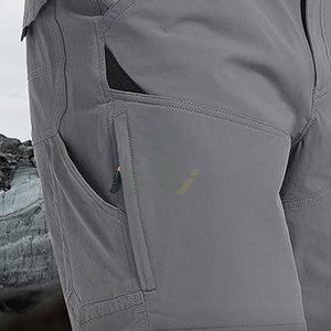 Pantalones Cortos Tácticos de Lona para Hombre, de Secado Rápido, Transpirables, Ligeros, Diseño Versátil con Múltiples Bolsillos, para Pesca, 100% Poliéster - Product Image 4