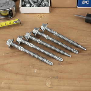 Vis autoforeuse professionnelle PDC, modèle 5, tête à rondelle, zinc galvanisé à chaud, filetage profond, classe 8, filetage pleine longueur - Product Image 1