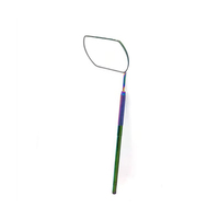 Espejo Cosmético de Bolsillo de Acero Inoxidable de Alta Calidad con Diseño de Mariposa, Caja de Cartón para Extensiones de Pestañas, Accesorios de Maquillaje, Herramienta Personalizada para Pestañas
