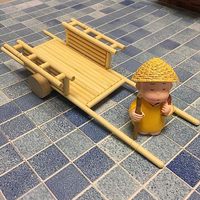 Handgemaakte houten dowels voor souvenirs, decoraties, antieke imitatiestijl, Japanse regionale kenmerken, merk Delarchi, 100% ecologisch hout