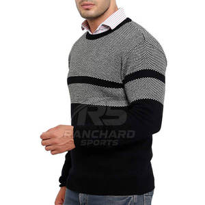 Pull personnalisé pour homme, décontracté, élégant, chaud, pull en tricot épais pour homme, pull d'hiver épais - Product Image 4