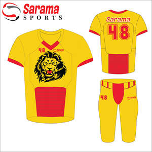 Cheap Custom Sublimation Blank Custom American Football Uniformes Sportswear American Tackle Twill Uniform With OEM, - Product Image 1