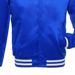 Letterman Veste en coton universitaire pour homme avec col montant et logo sur le devant Winter College Fabriqué au Pakistan - Product Image 3