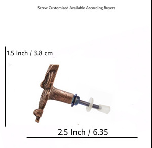 Tirador de puerta de búho de hierro fundido de latón antiguo, tiradores de cajón de estilo moderno, Tiradores para tocador de dormitorio, armarios, armarios de cocina, baño - Product Image 3