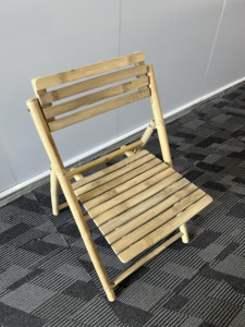 Chaise de salle à manger pliable en bambou de style traditionnel pour bureau à domicile ou appartement produit de meubles de maison en gros - Product Image 2