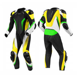 ชุดมอเตอร์ไซด์ทำจากวัสดุหนังแท้100% ชุดมอเตอร์ไซด์กันลมและแห้งเร็ว - Product Image 6