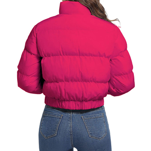 Vestes d'hiver longues à manches longues pour femmes personnalisées 2026, style ample, en coton, avec poches, fermeture éclair, doudoune, veste d'extérieur - Product Image 6