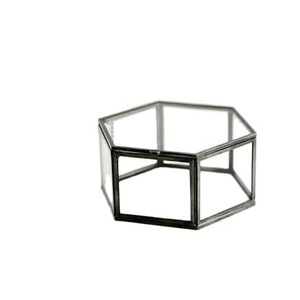 Boîte à bijoux décorative en métal et en verre tendance, de qualité supérieure, style vintage classique, boîte de rangement pour bijoux, accessoires pour la maison - Product Image 6