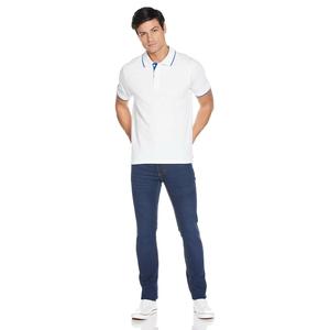 Polo en coton et polyester à manches courtes T-shirt polo décontracté pour hommes, coupe ajustée, sport golf - Product Image 3
