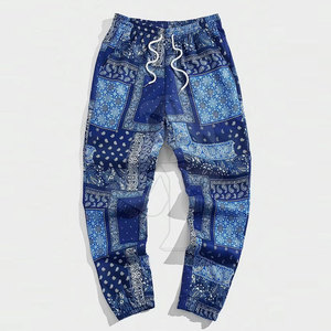 กางเกงวิ่งทรงหลวมแบบซับลิเมชันสำหรับผู้ชายผ้านุ่มใส่สบายดีไซน์ทันสมัย - Product Image 1