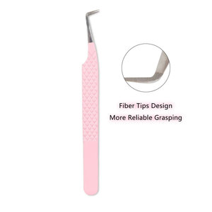 Gran oferta, pinzas de punta de fibra de extensión de pestañas mate populares, gran oferta, proveedores de fábrica antiestáticos, pinzas puntiagudas - Product Image 3
