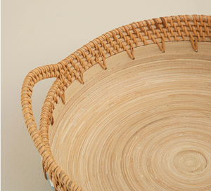 ถาดรองเสิร์ฟไม้ไผ่หวายเป็นมิตรต่อสิ่งแวดล้อมบรรจุภัณฑ์ผลิตด้วยมืองานหัตถกรรมจากเวียดนามขายส่ง - Product Image 4