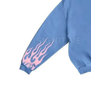 Ensemble de survêtement pour homme 100 % coton XXL avec impression en relief, personnalisé, deux pièces, respirant, léger, pour l'hiver, style streetwear, nouveau logo, taille plus - Product Image 6