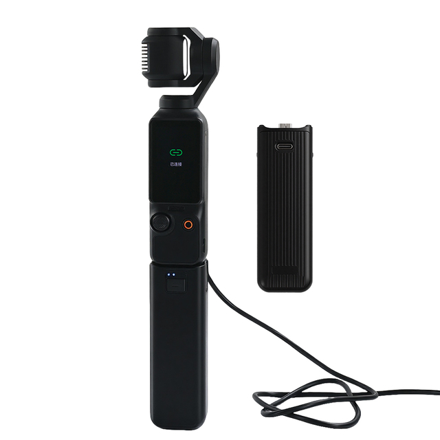 BESTAR BS-PCK3 + Handle Grip for Osmo Pocket 3 Supports Hot Swapping USB-C Port 5000mAh Battery