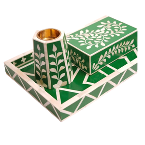 ชุดหัวเผาบาคูร์แบบดั้งเดิมวัสดุม็อบสี่เหลี่ยมใช้ในร่มเครื่องหอมพร้อมการฝังกระดูกรอมฎอนของขวัญ - Product Image 1