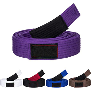BJJ JJ บราซิลเลียน Jitsu GI เข็มขัด100% ผ้าฝ้ายสวมใส่สบายปรับแต่งได้ตามต้องการ - Product Image 3