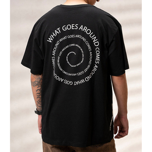 Camiseta con serigrafía personalizada Heavyweight 230gsm 100% algodón liso Dtg Print Heavyweight camiseta para hombre de gran tamaño de alta calidad - Product Image 4