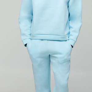 Ensemble de survêtement pour homme de haute qualité avec logo personnalisé 2026, coupe ajustée/oversize, couleur unie, manches longues, service OEM, tenue décontractée - Product Image 2