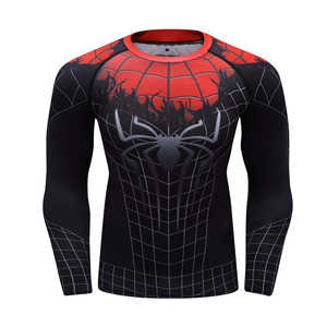 GAF MMA Rash Guard Manga completa con impresión sublimada Ajuste elástico duradero Perfecto para Artes Marciales Jiu Jitsu y sesión de agarre - Product Image 1
