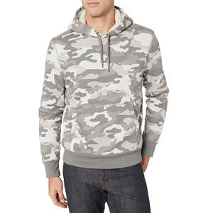 Venta al por mayor 100% algodón hombres pulóver con capucha Super calidad con mangas completas Color sólido tela polar venta superior - Product Image 2