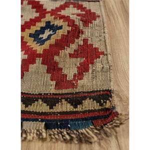 Tapis en laine noués à la main Nuray, motif abstrait rectangulaire 9x12 pour couloir, salon et chambre, rouge et orange - Pae-4450 - Product Image 4