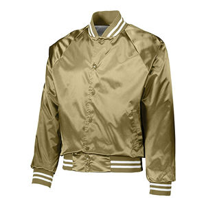 OEM personalizado Letterman otoño bombardero béisbol bordado poliéster satén Universidad chaqueta vieja escuela Varsity chaqueta para los hombres - Product Image 1