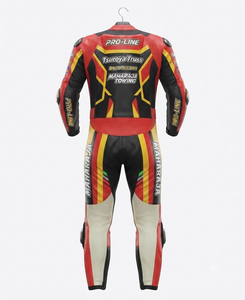 Combinaison de moto en cuir véritable de vache/canguro de qualité supérieure pour homme, 1 pièce, haute performance, combinaison de moto en cuir/Traje CE - Product Image 2